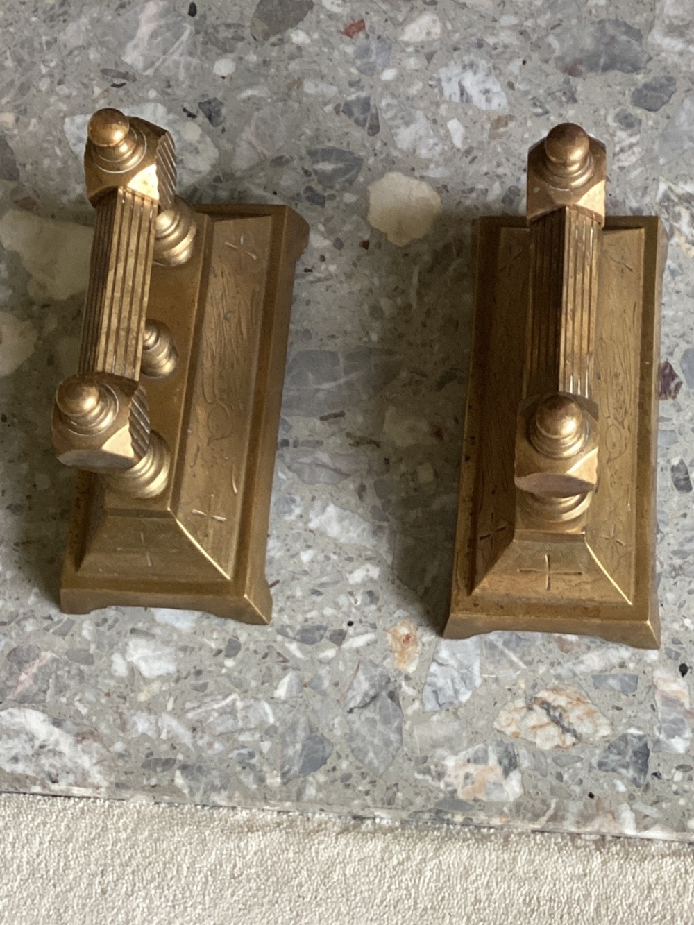 Pair of Vintage Firedogs